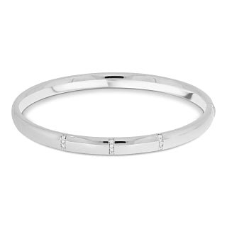 14k white gold fjory bracelet Diamond Stripes - Royal Coster Diamonds