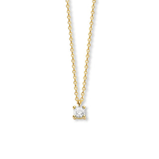 April Birthstone Necklace 14K Yellow Gold - Royal Coster Diamonds