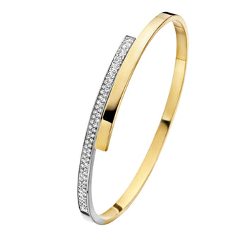 14k yellow and white gold fjory bracelet Diamonds - Royal Coster Diamonds