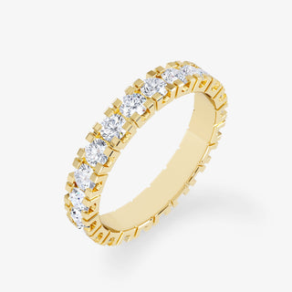 18K Gold 2.10 Carat Eternity Diamond Wedding Ring - Royal Coster Diamonds