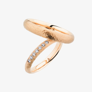 Christian Bauer Diamond & Plain 18K Gold Wedding Ring - Royal Coster Diamonds