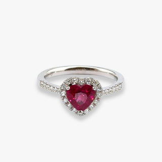 Heart Ruby Ring - Royal Coster Diamonds