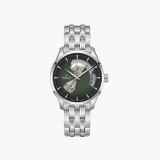 Jazzmaster Open Heart Automatic 40Mm Green Dial - Royal Coster Diamonds