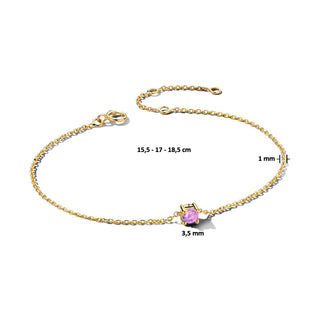 June Birthstone Bracelet 14K Yellow Gold - Royal Coster Diamonds