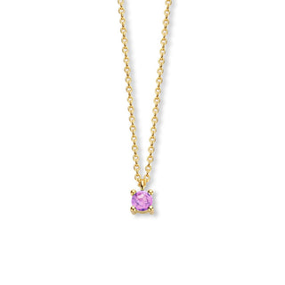 June Birthstone Necklace 14K Yellow Gold - Royal Coster Diamonds