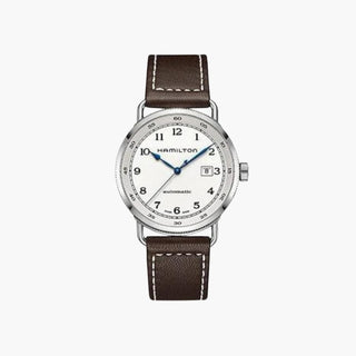 Khaki Navy Pioneer Automatic 43Mm Silver Dial - Royal Coster Diamonds