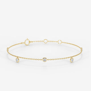 Luna Dangling Bracelet 18K Yellow Gold - Royal Coster Diamonds