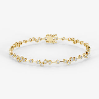 Luna Raindrop Infinity Bracelet Yellow Gold - Royal Coster Diamonds