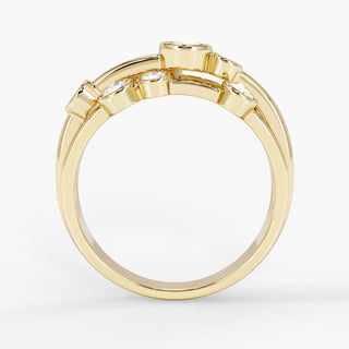 Luna Raindrop Maxi Ring 18K Yellow Gold - Royal Coster Diamonds