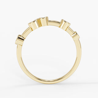 Luna Raindrop Mini Ring 18K Yellow Gold - Royal Coster Diamonds