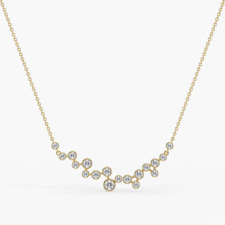 Luna Raindrop Necklace 18K Yellow Gold - Royal Coster Diamonds