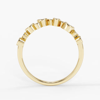 Luna Raindrop Ring 18K Yellow Gold - Royal Coster Diamonds