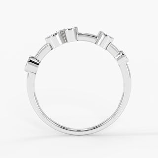 Luna Raindrop Mini Ring 18K White Gold