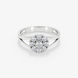 Miriam 18K Gold Floral Ring (big) - Royal Coster Diamonds