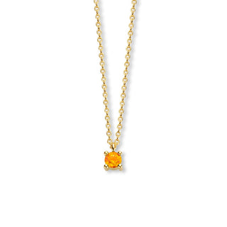 November Birthstone Necklace 14K Yellow Gold - Royal Coster Diamonds