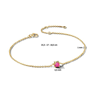 October Birthstone Bracelet 14K Yellow Gold - Royal Coster Diamonds