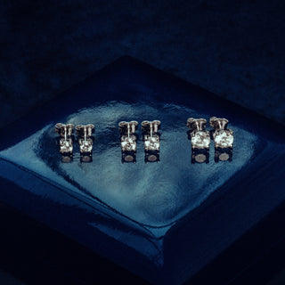 Royal 201 Signature C 18K Gold Stud Earrings - Royal Coster Diamonds