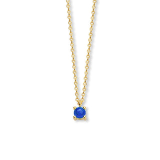 September Birthstone Necklace 14K Yellow Gold - Royal Coster Diamonds