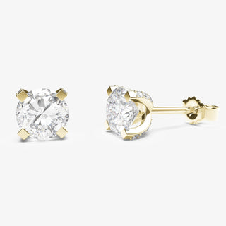 Signature C Solitaire Stud Earrings - Royal Coster Diamonds