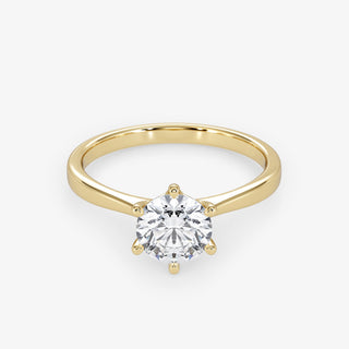 Solitaire 0.70 Carat Brilliant Cut Diamond 18K Gold Ring - Royal Coster Diamonds