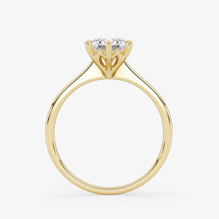 Solitaire 0.70 Carat Brilliant Cut Diamond 18K Gold Ring - Royal Coster Diamonds