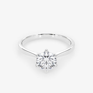 Solitaire 1.00 Carat Brilliant Cut Diamond 18K Gold Ring - Royal Coster Diamonds