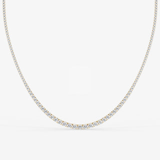Tennis Graduated Necklace Yellow Gold - Royal Coster Diamonds